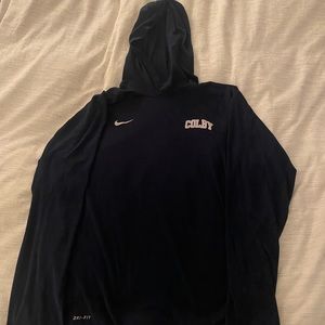 Colby College Nike Dri-Fit Lite Sweatshirt. Like new. Color - Navy